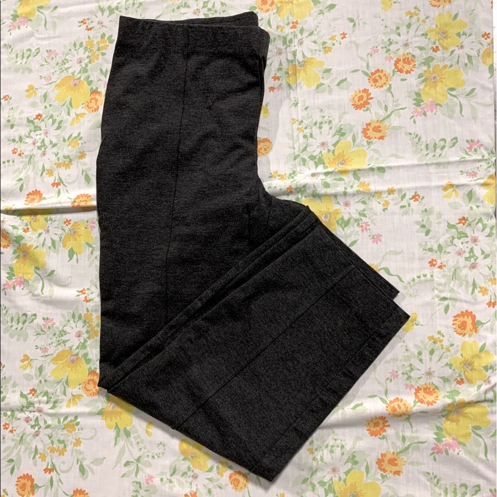 J Jill Grey Ponte Slim Leg Leggings